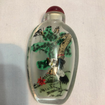 Inside Painted Oriental Snuff/Scent Bottle.