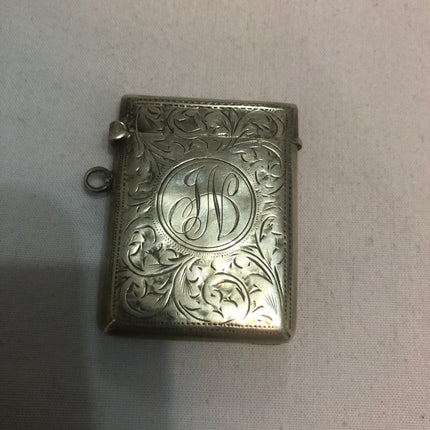 Antique Silver Vesta Case.