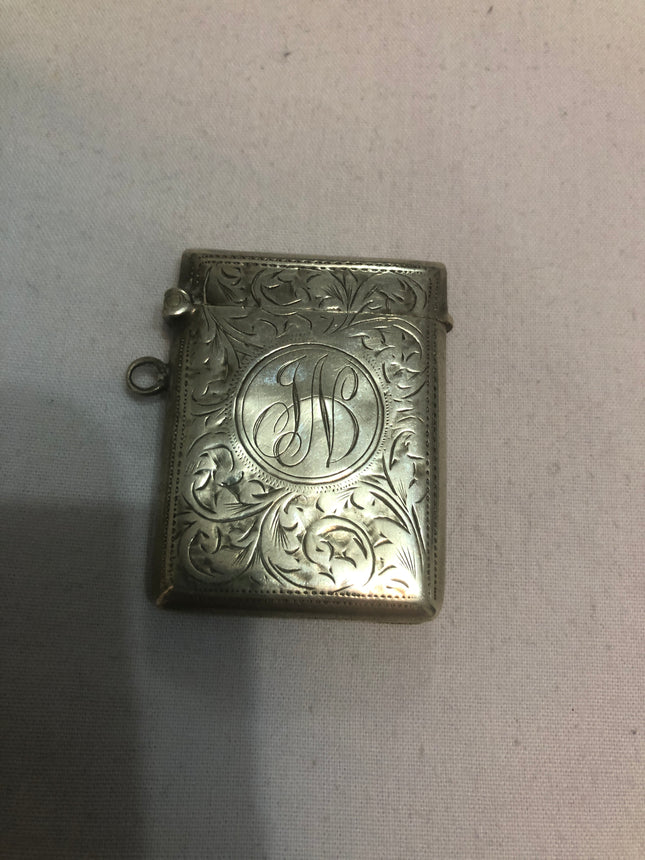 Antique Silver Vesta Case.