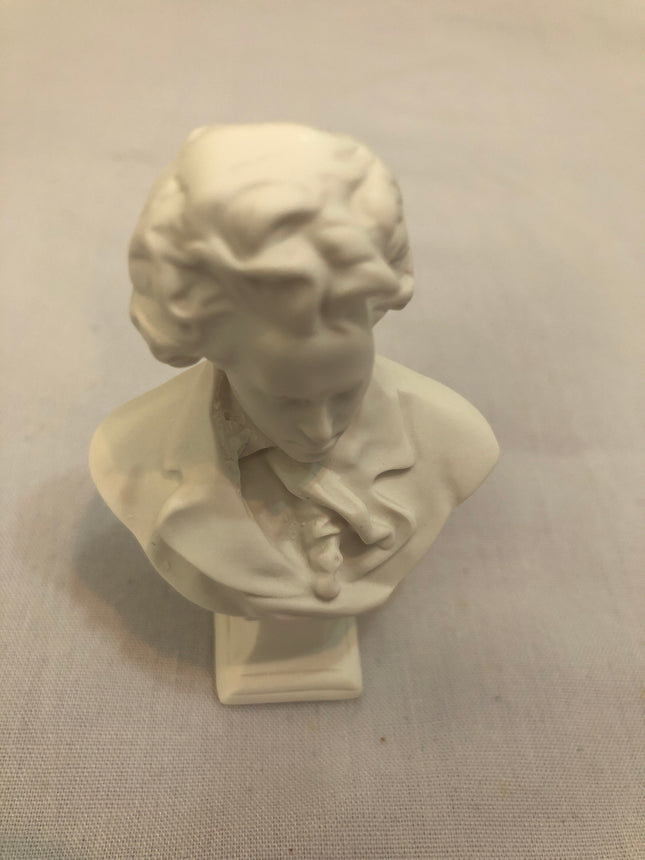Lovely Carved Bust Of Ludwig Van Beethoven.