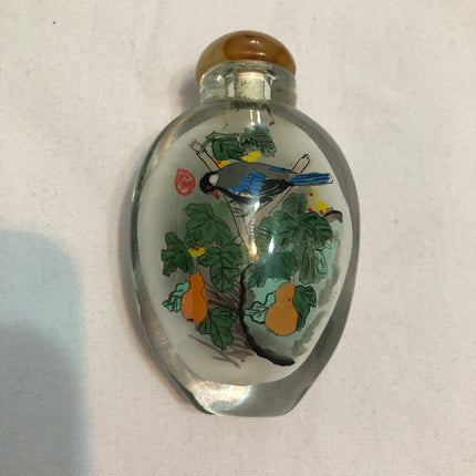 Inside Painted Oriental Snuff/Scent Bottle.