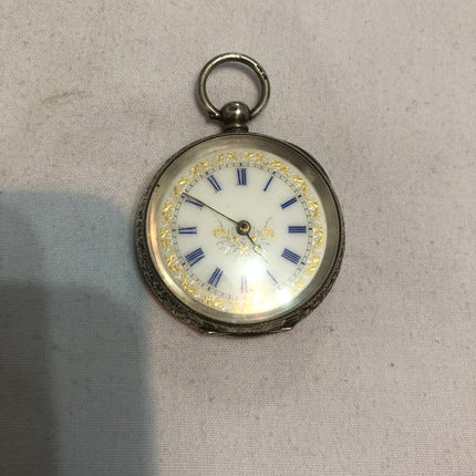 Antique Silver Ladies Pocket Watch.