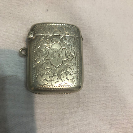 Antique Silver Vesta Case.