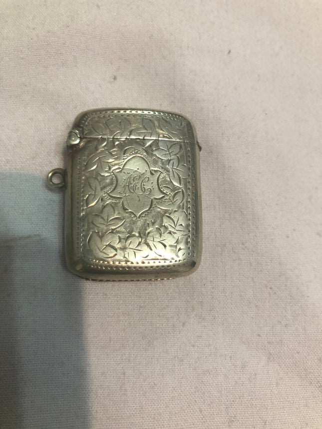 Antique Silver Vesta Case.