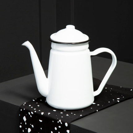 Hygge White Coffee Pot