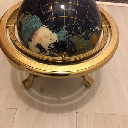 Blue Lapis & Semi Precious Gemstone Globe ( Table Top )