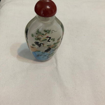 Hand Painted Oriental Snuff/Scent Bottle.