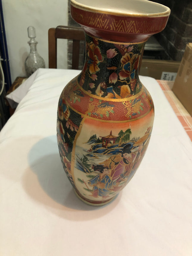 Vintage Large Satsuma Vase.