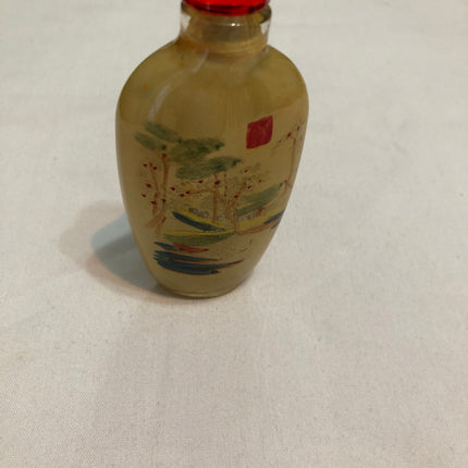 Inside Painted Oriental Snuff/Scent Bottle.