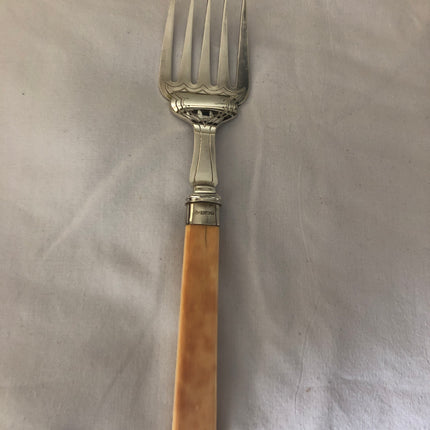 Solid Silver Antique Fish Servers.