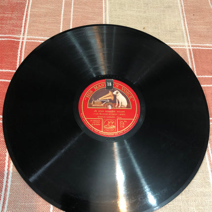 Enrico Caruso 78rpm Record Singing From Pearl Fishers & Samson & Dalia.