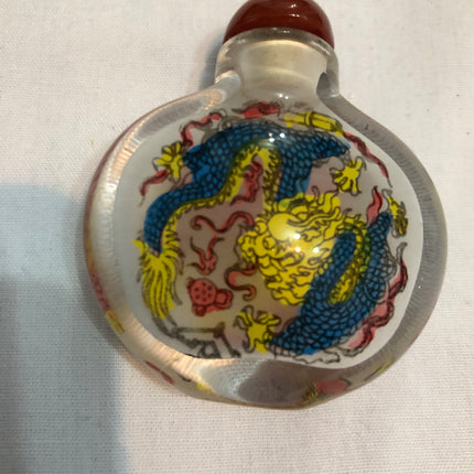 Inside Painted Oriental Snuff/Scent Bottle.