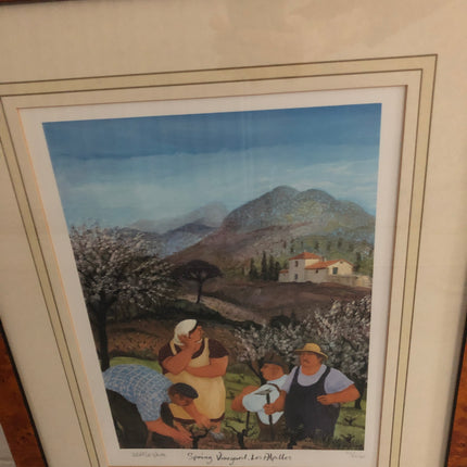 Limited Edition Margaret Loxton Print (Spring Vineyard, Les Alpilles)