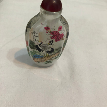 Inside Painted Oriental Snuff/Scent Bottle.