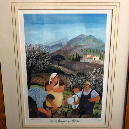 Limited Edition Margaret Loxton Print (Spring Vineyard, Les Alpilles)