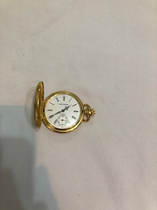 Jean Pierre Gold Plated Pocket Watch.