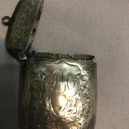 Antique Silver Vesta Case.