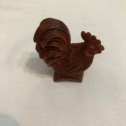 Carved Boxwood Netsuke (Signed).