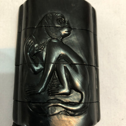 Vintage Japanese Inro With Netsuke.