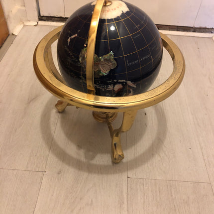 Blue Lapis & Semi Precious Gemstone Globe ( Table Top )