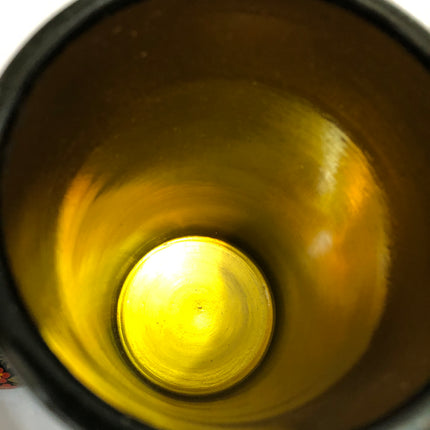 Vintage Russian Khokhloma Plate, Cups & Musical Decanter.