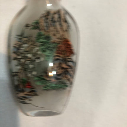 Inside Painted Oriental Snuff/Scent Bottle.