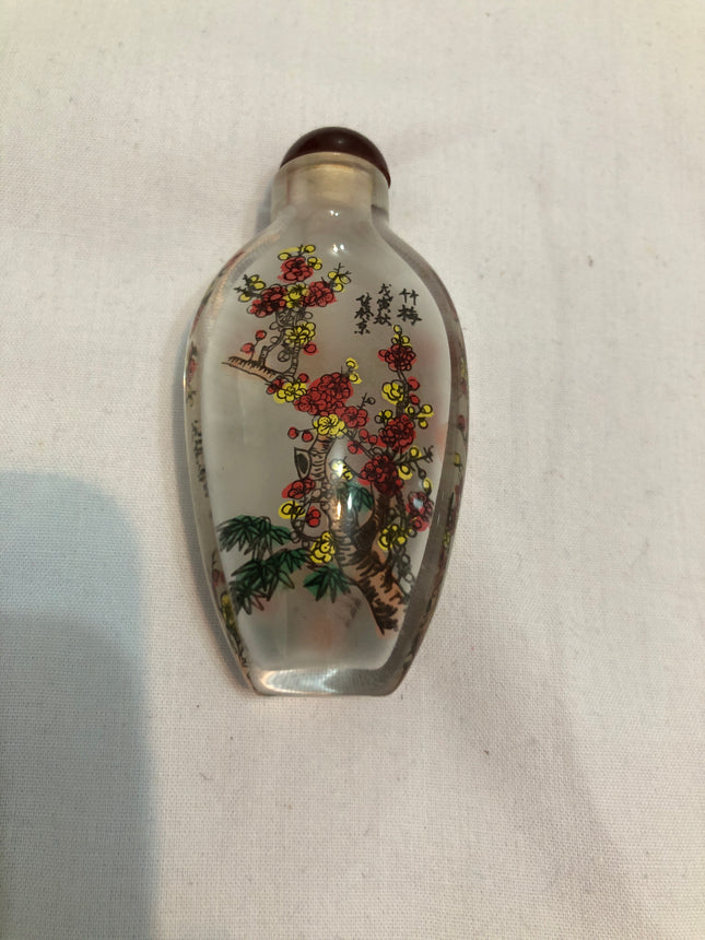 Inside Painted Oriental Snuff/Scent Bottle.