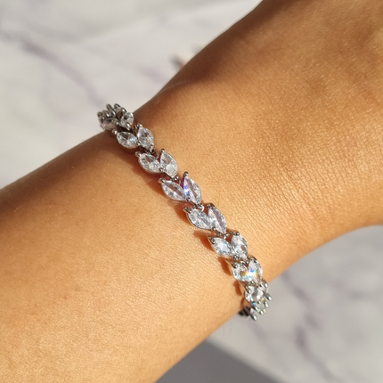 Marquise Cut Petal Bracelet