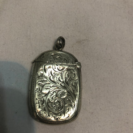 Antique Silver Vesta Case.