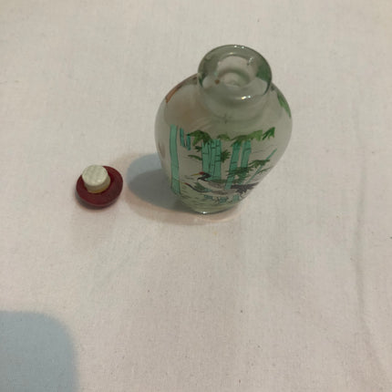 Inside Painted Oriental Snuff/Scent Bottle.