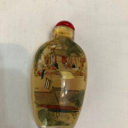 Inside Painted Oriental Snuff/Scent Bottle.
