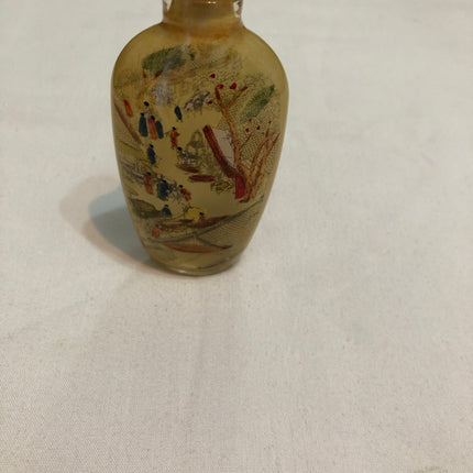 Inside Painted Oriental Snuff/Scent Bottle.