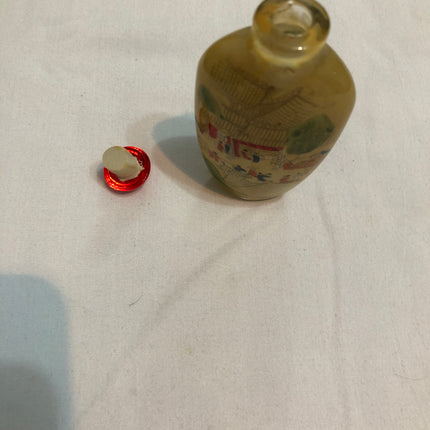 Inside Painted Oriental Snuff/Scent Bottle.