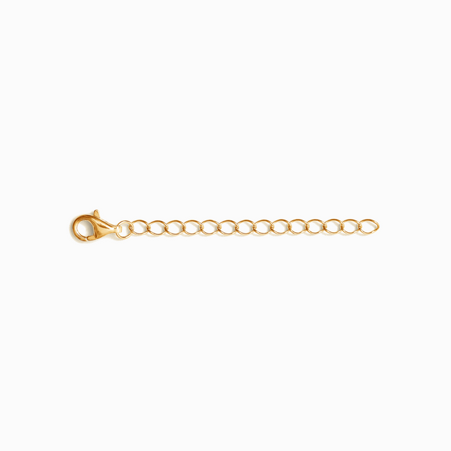 2 Inch Necklace Chain Extender in 18k Gold Vermeil