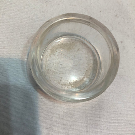 Antique Silver Topped Dressing Table Pot.