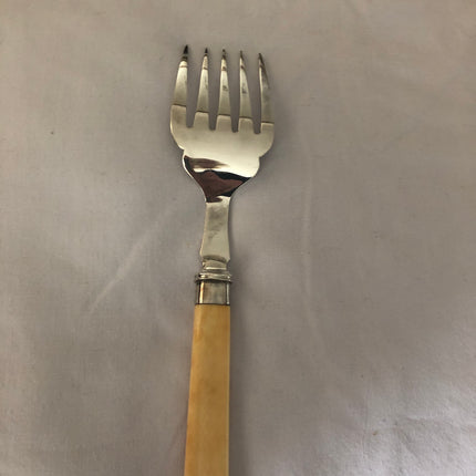 Solid Silver Antique Fish Servers.