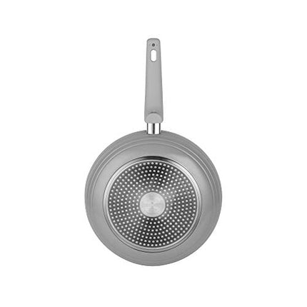 Swan SWPS5020GRN Retro 5 Piece Aluminium Pan Set with Glass Lid, Non-Stick Ceramic Coating, Grey