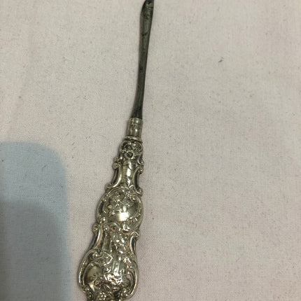 Antique Silver Handled Ladies Cuticle Pusher
