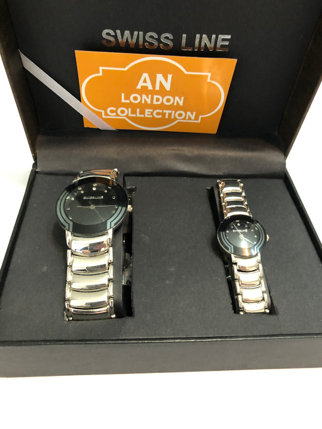 Swiss Line London Collection His & Hers Watch Set.