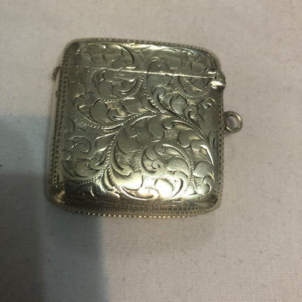 Antique Silver Vesta Case.