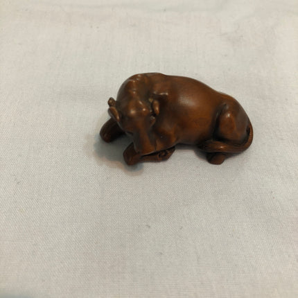 Vintage Carved Japanese Boxwood Netsuke.