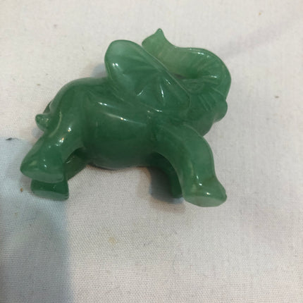 Oriental Jade Elephant Sculpture.