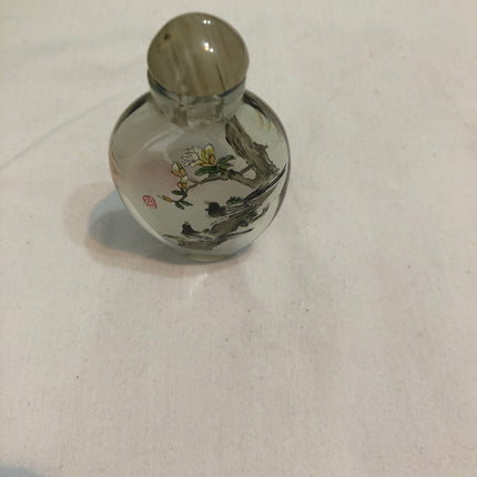Inside Painted Oriental Snuff/Scent Bottle.