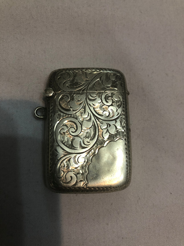 Antique Silver Vesta Case.