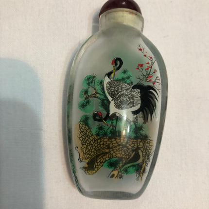Inside Painted Oriental Snuff/Scent Bottle.