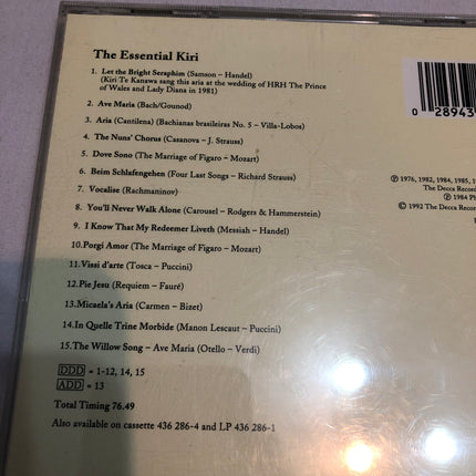 The Essential Kiri CD