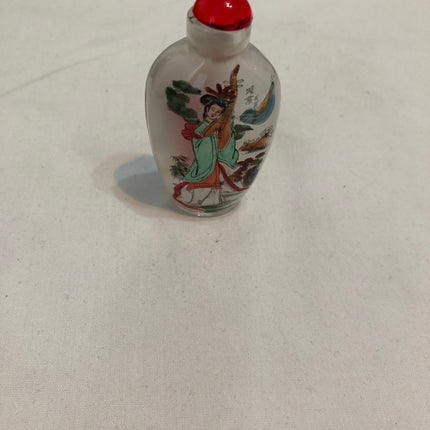 Inside Painted Oriental Snuff/Scent Bottle.