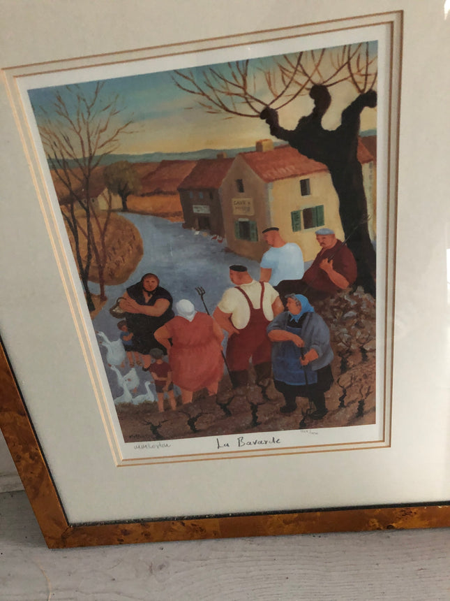 Limited Edition Margaret Loxton Print  (La Bavarde)