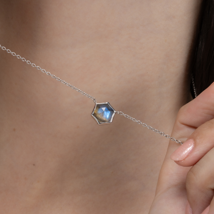 Labradorite Necklace in Sterling Silver