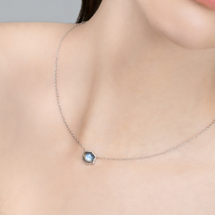 Labradorite Necklace in Sterling Silver